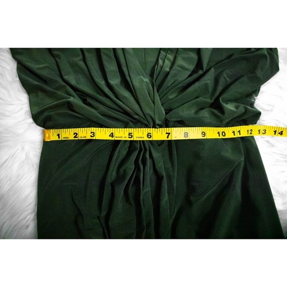 Misa Los Angeles Green Jersey Knit Sleeveless Cocktail Mini Dress Small Party - Picture 10 of 10